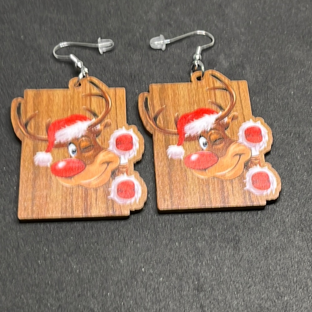 Earrings Christmas‎ reindeer